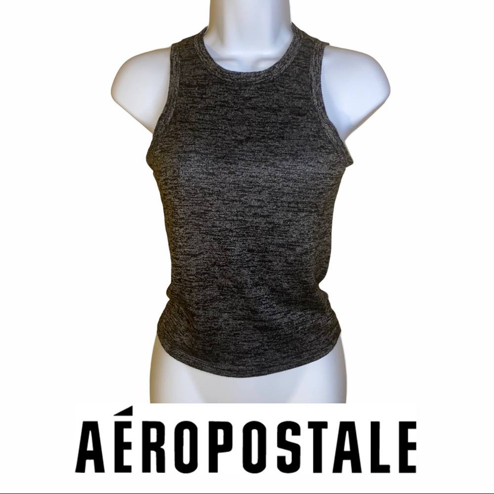 Sz S Aeropostale - Sleeveless Grey Halter Tank Top